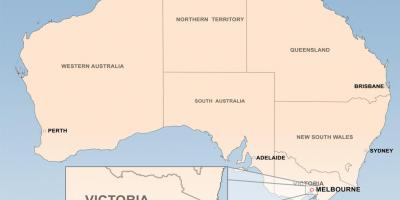 نقشه از ملبورن استرالیا