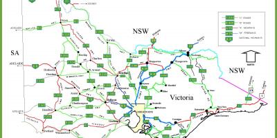 نقشه از ویکتوریا استرالیا