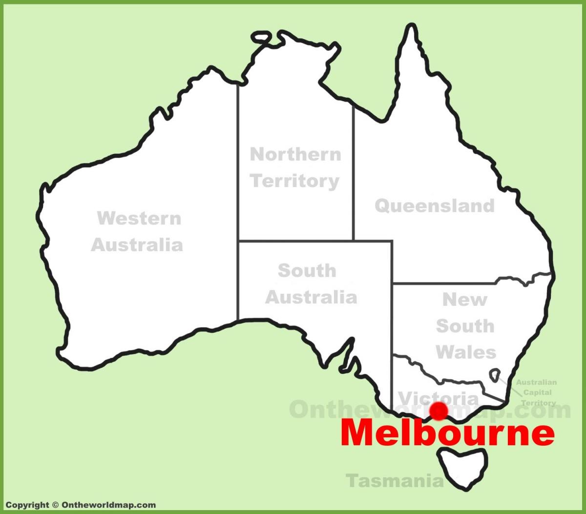 نقشه ملبورن استرالیا