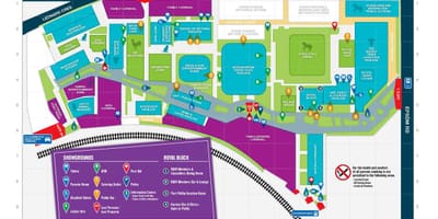 نقشه از ملبورن Showgrounds