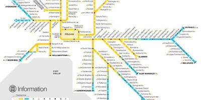 مترو ملبورن نقشه