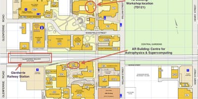 نقشه دانشگاه Swinburne