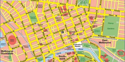 شهر ملبورن نقشه