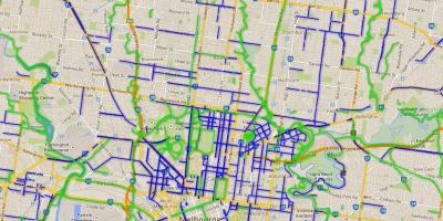 مسیرهای دوچرخه ملبورن نقشه
