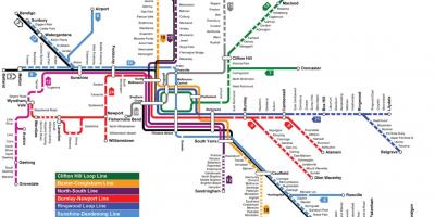 نقشه مترو ملبورن