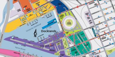 Docklands نقشه ملبورن